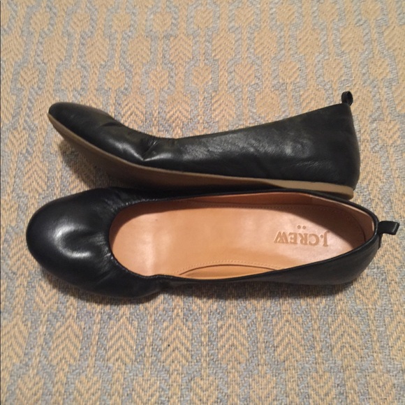 J. Crew Factory Shoes - JCrew Factory Anya black leather ballet flats